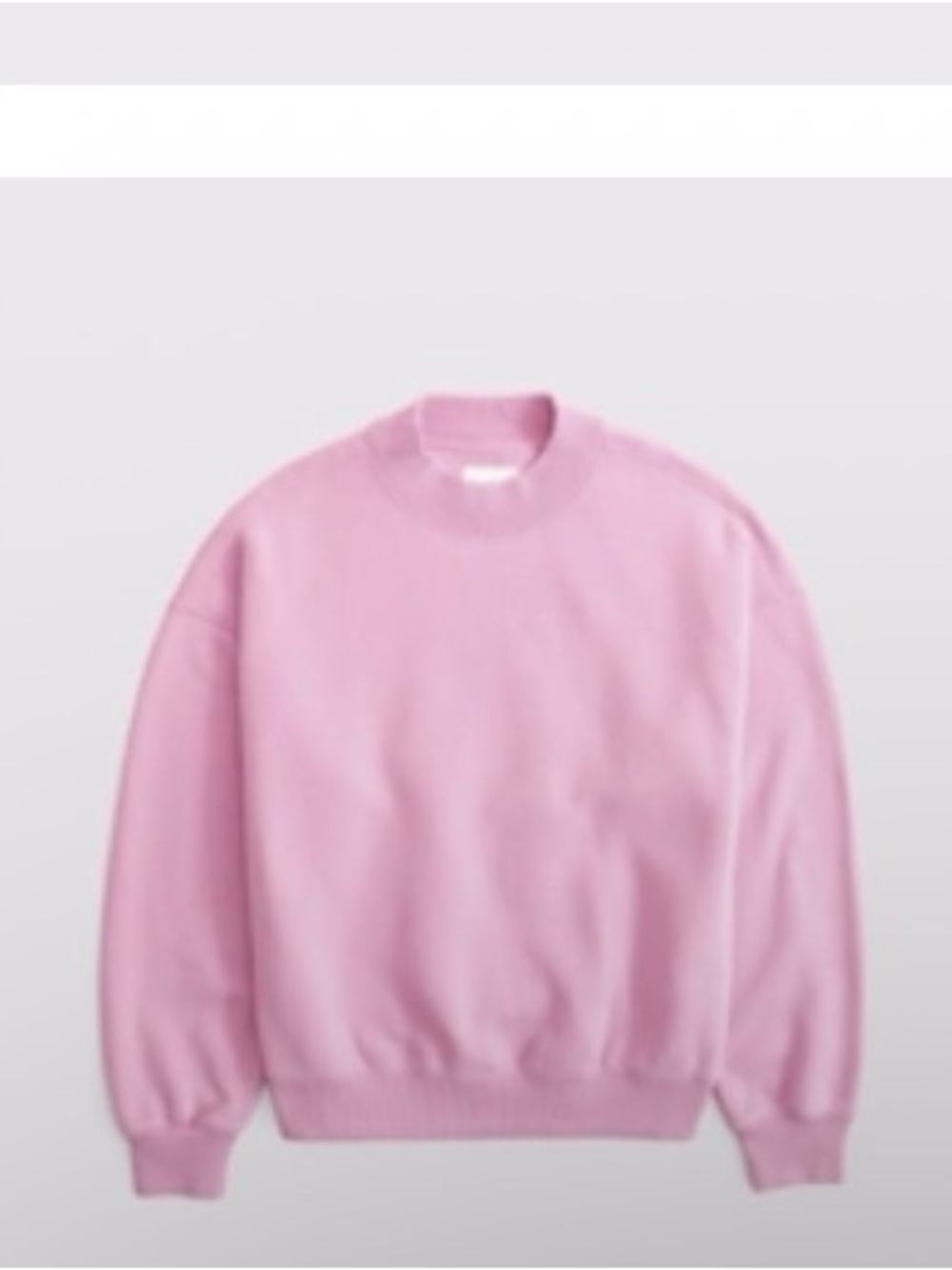 Abercrombie & Fitch Pink Mockneck Crew Sweater